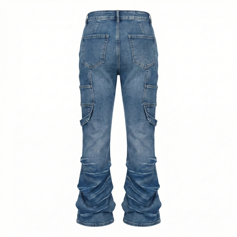 SHEIN Light Blue Wide Leg Jeans - Picture 3 of 9